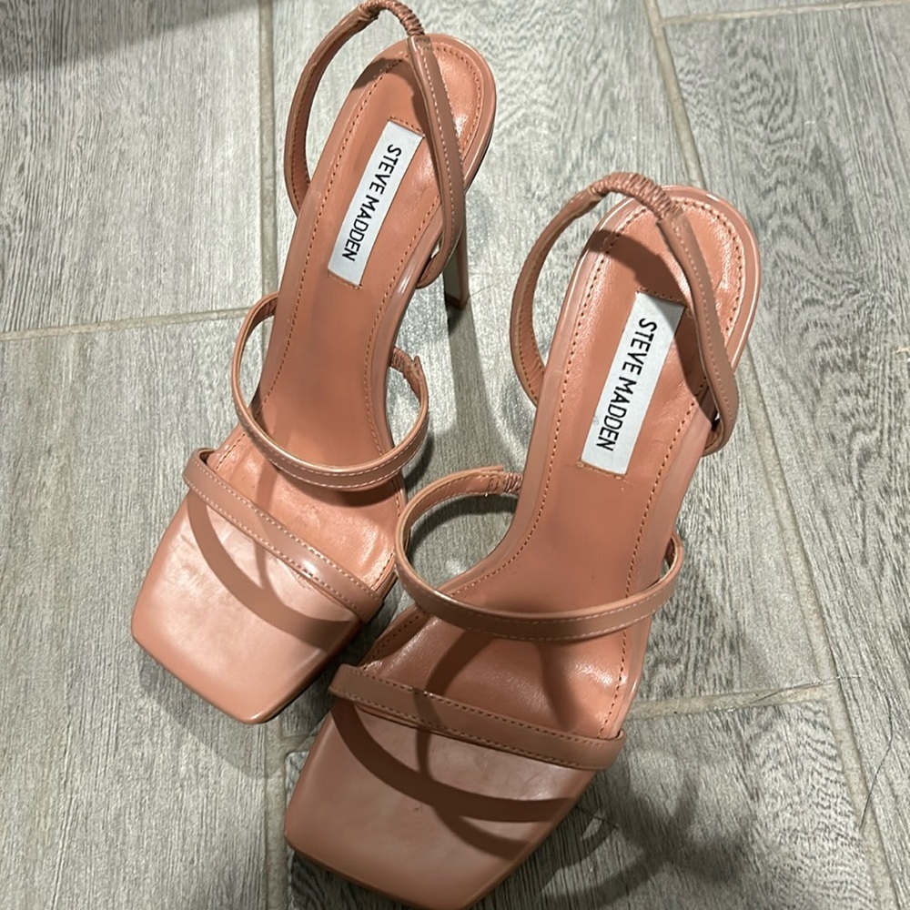 Steve Madden Nude Strappy Sandals